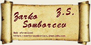 Žarko Somborčev vizit kartica